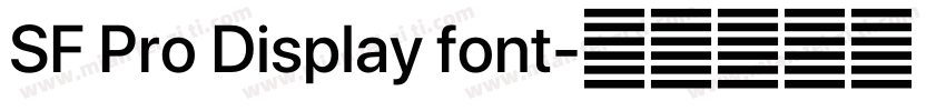 SF Pro Display font字体转换
